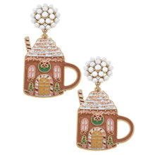 Load image into Gallery viewer, Gingerbread Home Earrings
