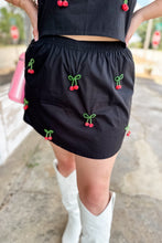 Load image into Gallery viewer, Queen of Sparkles Cherry Skort