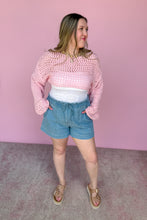Load image into Gallery viewer, Carmen Cropped Loose Knit Top