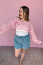 Load image into Gallery viewer, Carmen Cropped Loose Knit Top