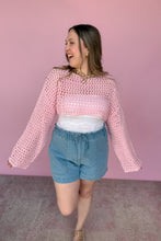 Load image into Gallery viewer, Carmen Cropped Loose Knit Top