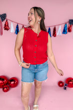 Load image into Gallery viewer, Edith Knit Sleeveless Cardigan