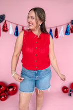 Load image into Gallery viewer, Edith Knit Sleeveless Cardigan