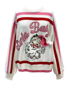 Queen of Sparkles Santa Baby Sweater