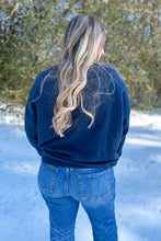 Load image into Gallery viewer, Navy Blue Apres Ski Social Club Sweatshirt back
