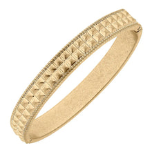 Load image into Gallery viewer, Lark Quilted Metal Bangle
