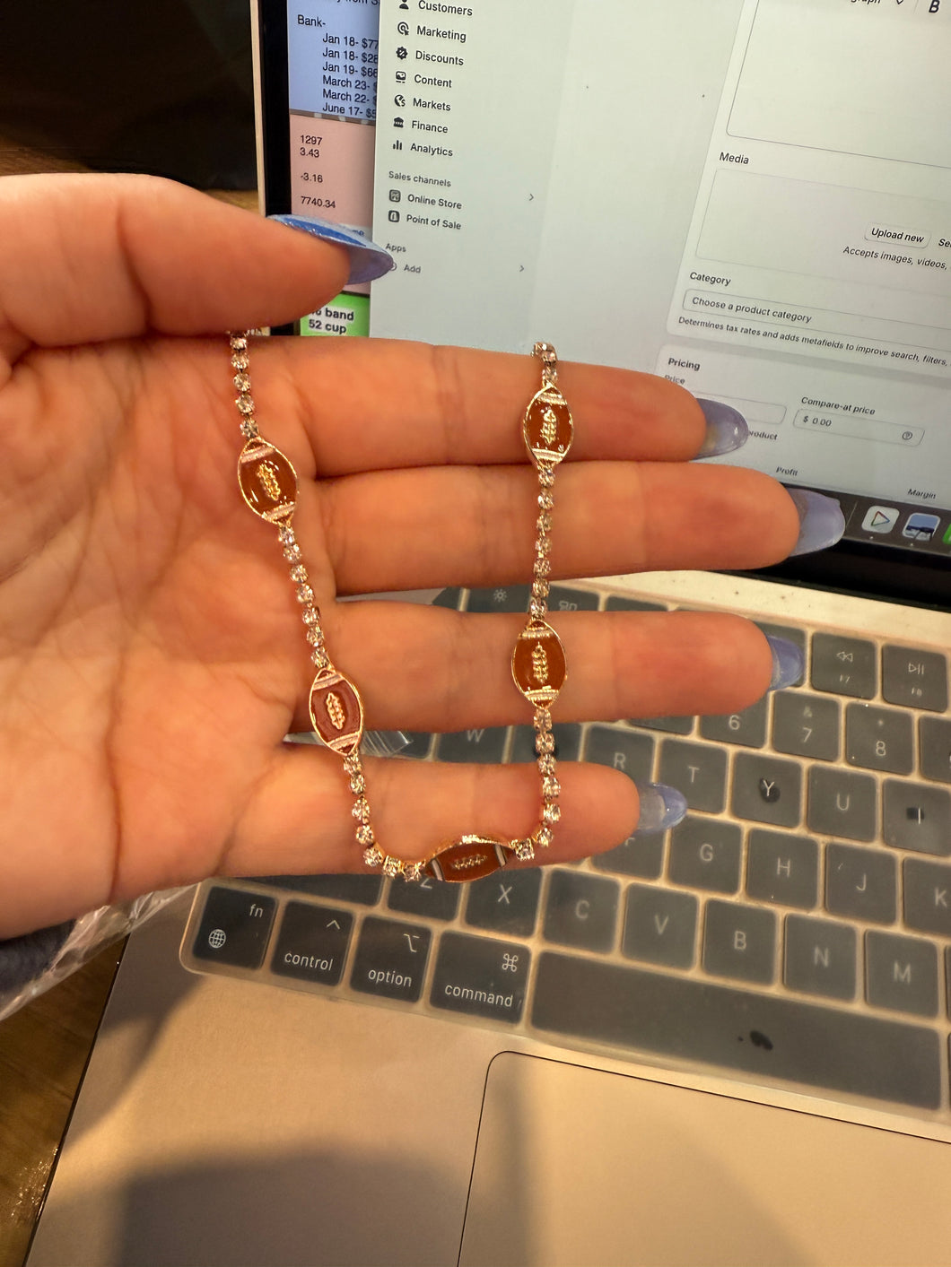 Luxe Football Necklace