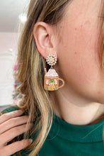 Load image into Gallery viewer, Gingerbread Home Earrings
