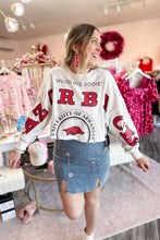 Load image into Gallery viewer, Razorback Varsity Cropped Long-sleeve
