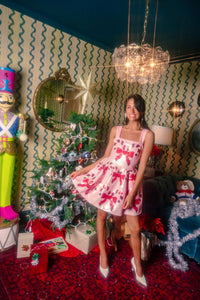 Queen of Sparkles Candy Cane Crossing Dress