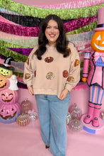 Load image into Gallery viewer, Glitzy Pumpkin Sweatshirt
