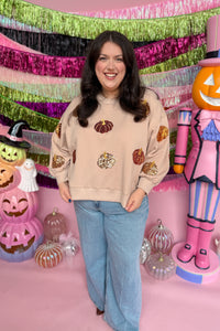 Glitzy Pumpkin Sweatshirt