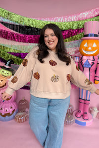 Glitzy Pumpkin Sweatshirt