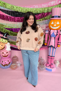 Glitzy Pumpkin Sweatshirt