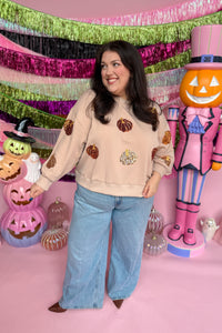 Glitzy Pumpkin Sweatshirt