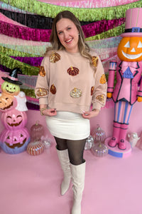 Glitzy Pumpkin Sweatshirt