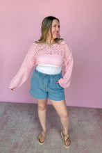 Load image into Gallery viewer, Carmen Cropped Loose Knit Top
