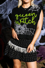 Load image into Gallery viewer, Queen of Sparkles Queen Witch Sweater Vest
