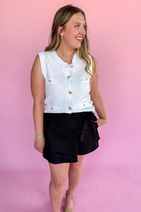 Elie Sleeveless Cardigan