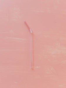 Pink Glass Straw