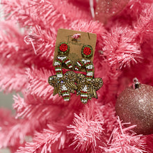 Load image into Gallery viewer, Candy Cane Lane Beaded Earrings
