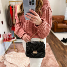 Load image into Gallery viewer, Downtown Nights Faux Leather Crossbody Purse
